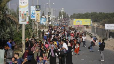من نتائج العدوان المستمر على غزة تهجير نحو 1,7 مليون فلسطيني قسرًا داخل القطاع - غيتي